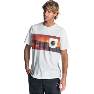 2019 Rip Curl Homens De Ao Original Surfista T-shirt Branca Cteda5
